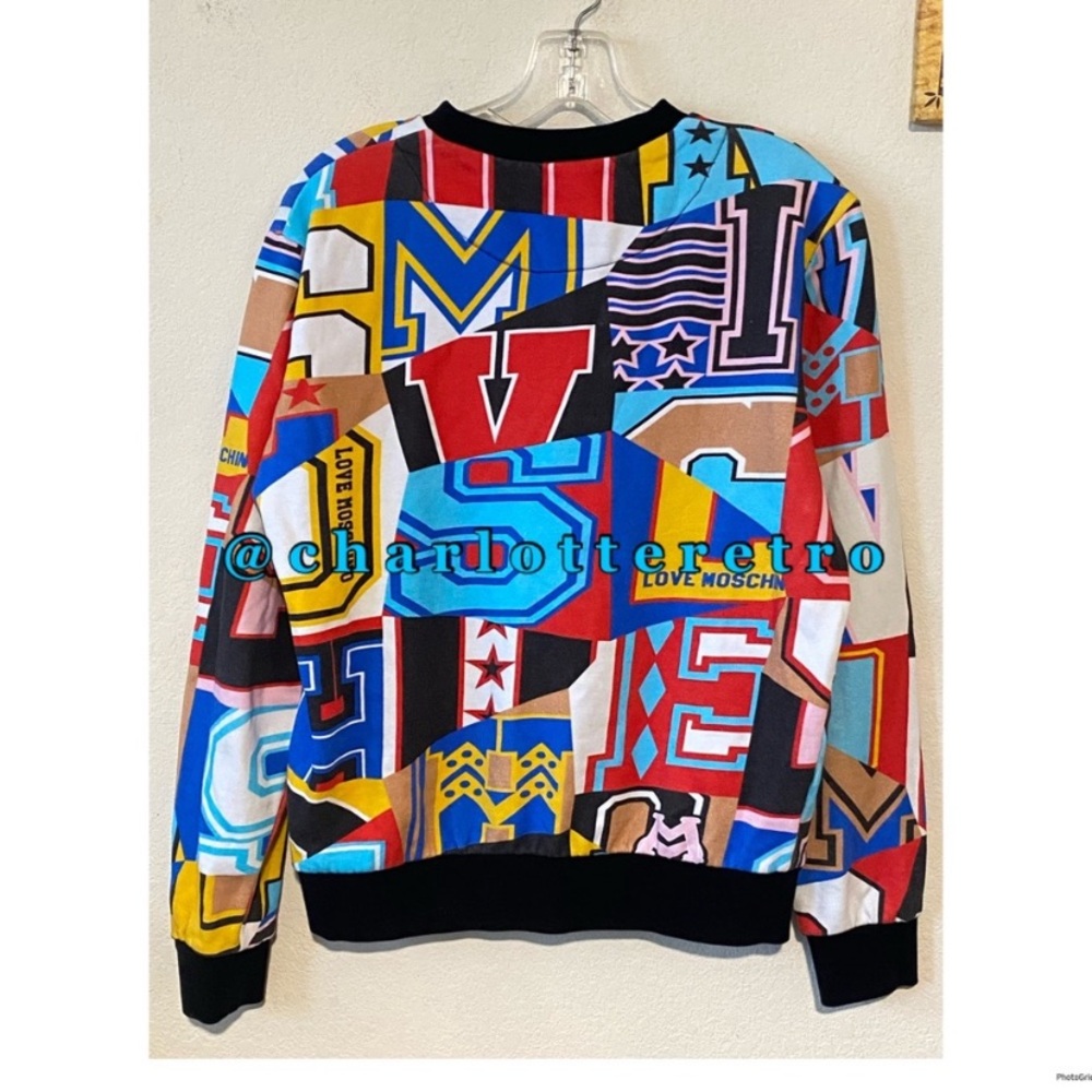 Love Moschino • Unisex AOP Colorblock Sweatshirt - Picture 6 of 11